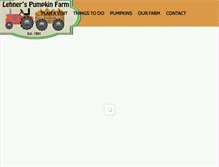 Tablet Screenshot of lehnerpumpkins.com